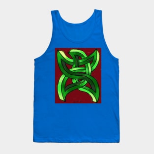 Dancing Inter-dimensional Star Celtic Cat Tank Top